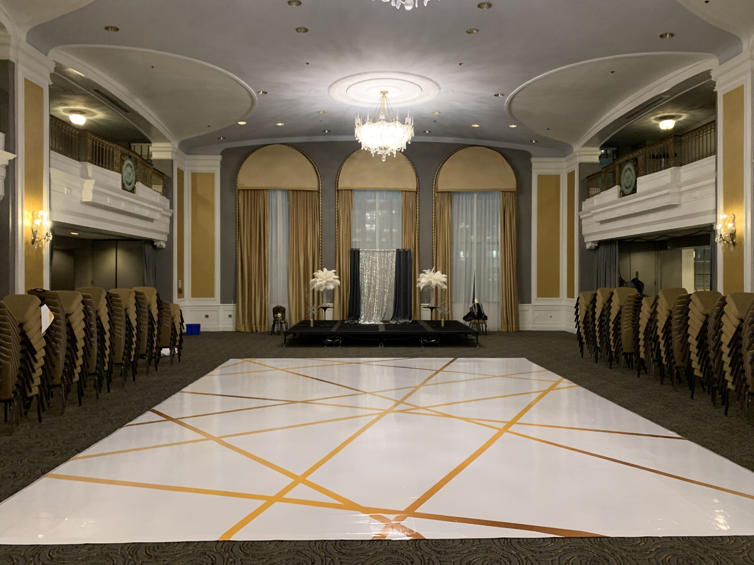 Custom Stage Cover Decal Dance Floor Wrap Backdrops Banners for your Events Step & Repeat Vinyl Graphic Stands