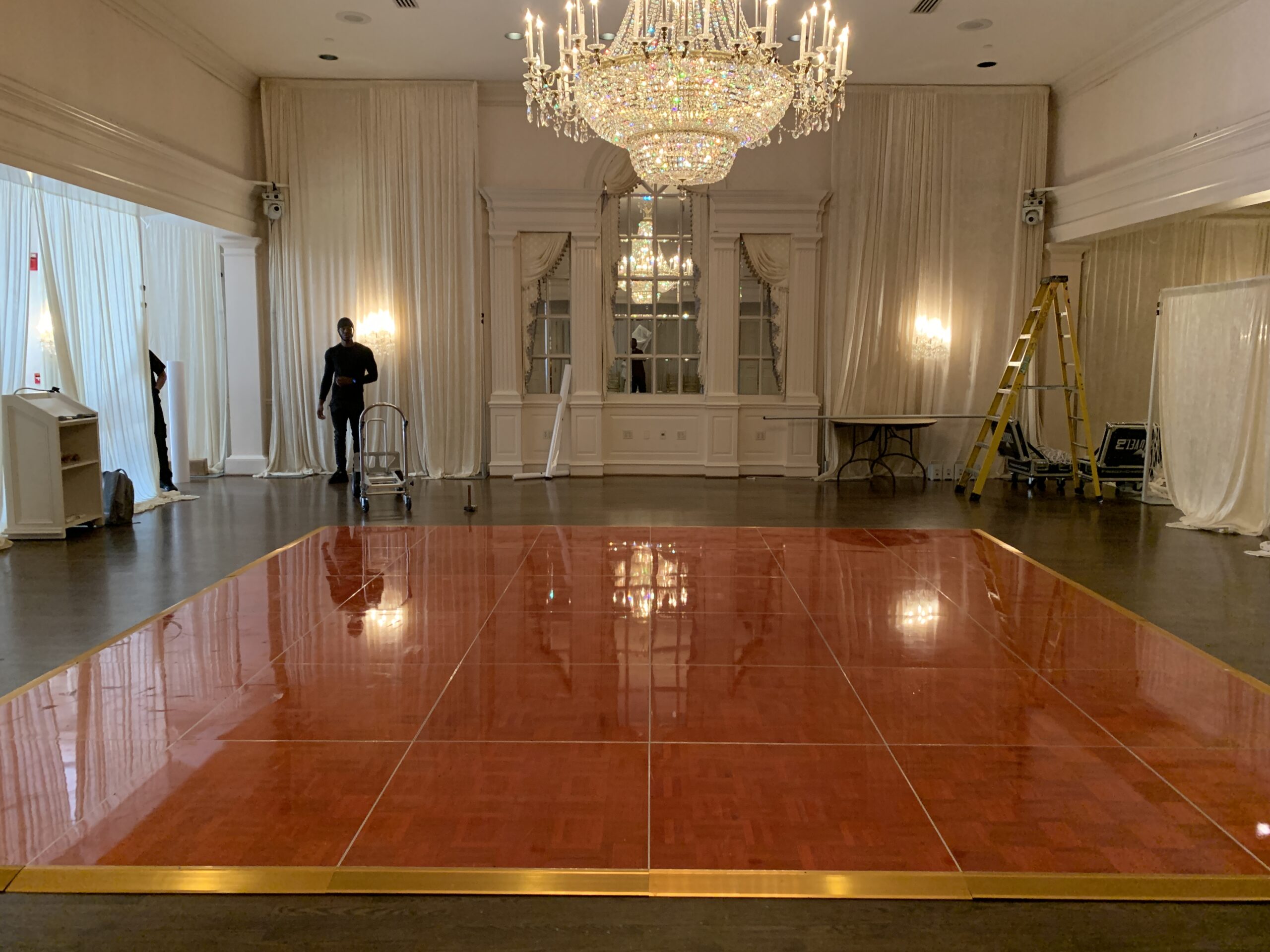 Large dance floor rental for corporate events