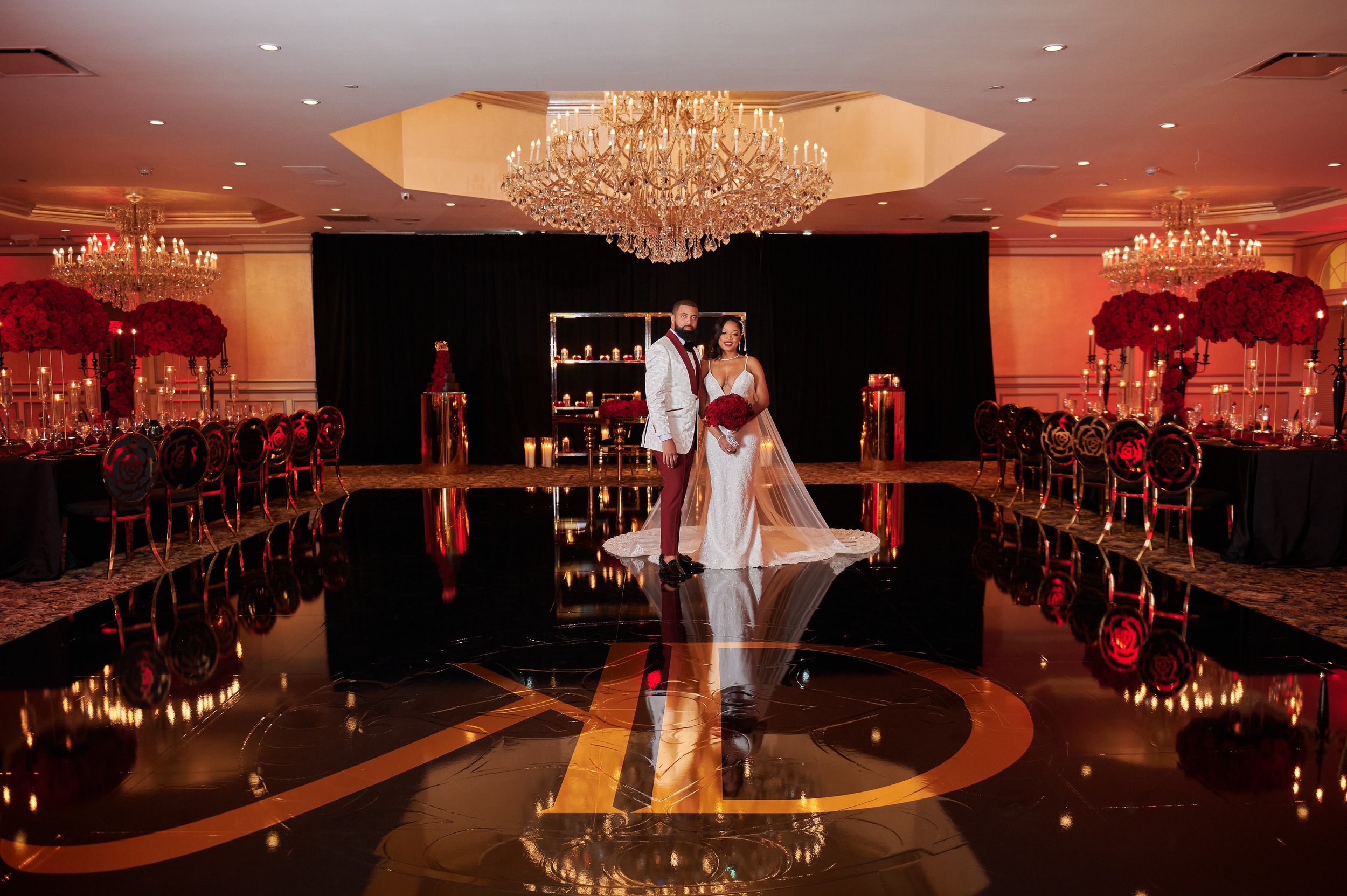 Custom dance floor wrap service for weddings, parties, and corporate events